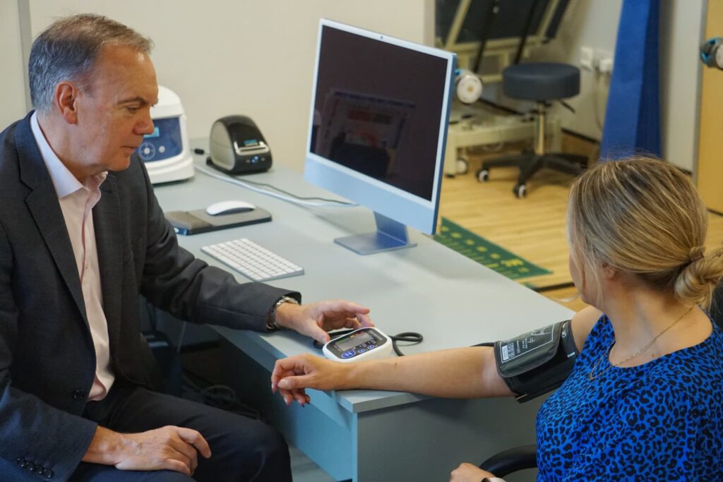 Health screening at HealthyAt100 private clinic in Birmingham